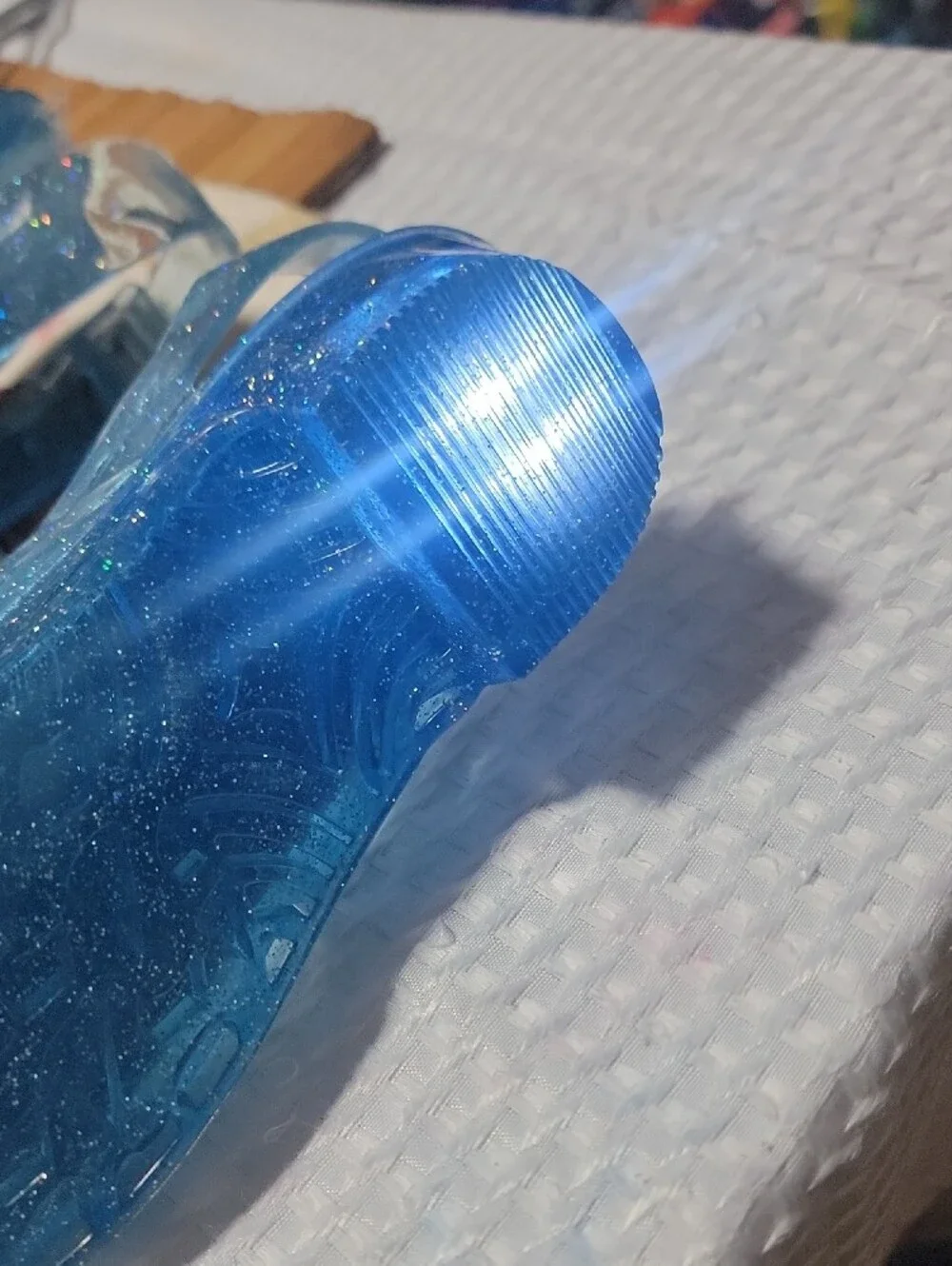 Disney Cinderella Blue Glitter Jelly Slingback LIGHT UP Sandals Size 13/1